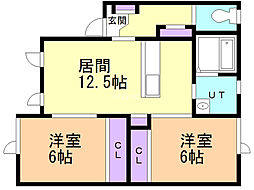 本町ゆうあいハイツ B棟 2階/202