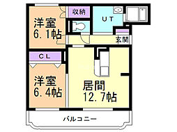 グランソレイユ屯田 2階