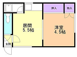 とんでん西ハイツ 2階