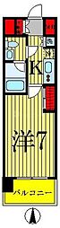 東京メトロ半蔵門線 押上駅 徒歩4分の賃貸マンション 3階1Kの間取り
