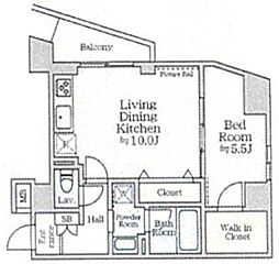 京成押上線 京成曳舟駅 徒歩7分の賃貸マンション 3階1LDKの間取り