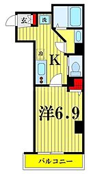 JR総武本線 錦糸町駅 徒歩10分の賃貸マンション 9階1Kの間取り