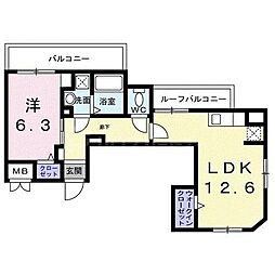 間取図画像 1LDK