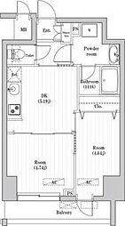 CREATIF押上 2DKの間取図画像