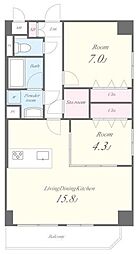 間取図画像 2LDK