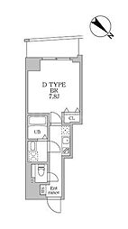 ルネサンスコート京成曳舟 1Kの間取図画像
