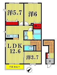 間取図画像 3LDK