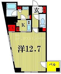 ドゥーエ向島2 ワンルームの間取図画像