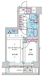 Genoviaカネガフチ 1LDKの間取図画像