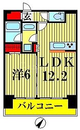プレール・ドゥーク押上4 1LDKの間取図画像