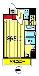 レクシード両国駅前 1Kの間取図画像
