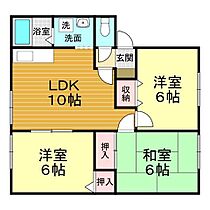 ソレジオ壱番館 202 ｜ 山口県下関市川中本町1丁目10-28（賃貸アパート3LDK・2階・60.35㎡） その2