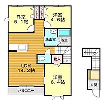 山口県下関市幡生宮の下町20-9（賃貸アパート3LDK・2階・68.99㎡） その2