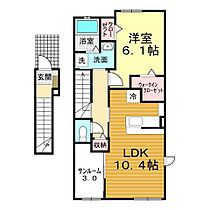 山口県下関市王司本町4丁目5-28（賃貸アパート1LDK・2階・51.64㎡） その2