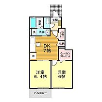 山口県下関市吉見里町2丁目4-29（賃貸アパート2DK・1階・44.96㎡） その2