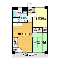 ガーデンコート井堀 503 ｜ 福岡県北九州市小倉北区井堀4丁目8-19（賃貸マンション2LDK・5階・51.03㎡） その2