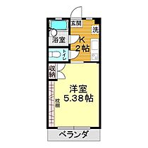 ヴィラ一の宮 305 ｜ 山口県下関市一の宮本町2丁目7-35（賃貸アパート1K・3階・19.39㎡） その2