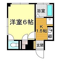 坂本マンション 3C-2 ｜ 山口県下関市吉見新町2丁目2-35（賃貸マンション1K・3階・19.00㎡） その2