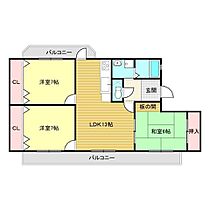 ラ・ルーナ A201 ｜ 山口県下関市貴船町3丁目1-37（賃貸マンション3LDK・2階・76.32㎡） その2