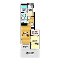 山口県下関市長府黒門町4-12（賃貸アパート1LDK・1階・31.67㎡） その2