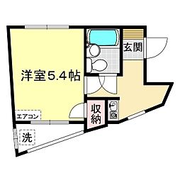 ShikiBLD 1Kの間取図画像