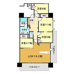 SunLife新下関駅前 4LDKの間取図画像