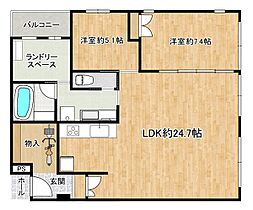 アヴェニール戸田 713 ｜ 埼玉県戸田市下前１丁目1-11（賃貸マンション2LDK・7階・83.46㎡） その2