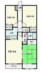アルカディア元町 3LDKの間取図画像