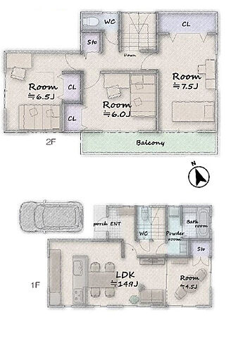 間取り 立川市若葉町3丁目