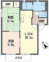 メゾンニューアイリスA  ｜ 京都府福知山市緑ヶ丘町（賃貸アパート2LDK・1階・50.00㎡） その2