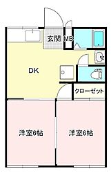 間取図画像 2DK