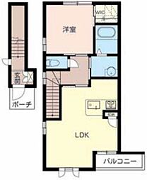 SARAB棟 1LDKの間取図画像