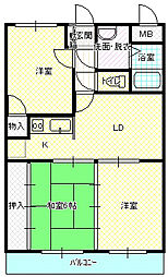 ユーミーSAKAE 3LDKの間取図画像