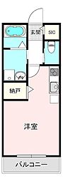 THE GRACAII(ザ・グラッサII) ワンルームの間取図画像
