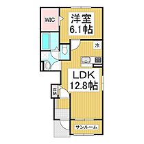 長野県埴科郡坂城町大字南条（賃貸アパート1LDK・1階・50.13㎡） その2