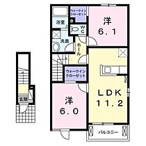 長野県長野市篠ノ井塩崎（賃貸アパート2LDK・2階・57.64㎡） その2