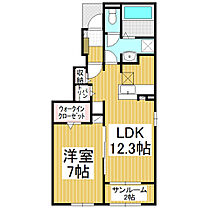 長野県千曲市大字上徳間（賃貸アパート1LDK・1階・50.42㎡） その2