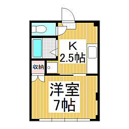 間取図画像 1K