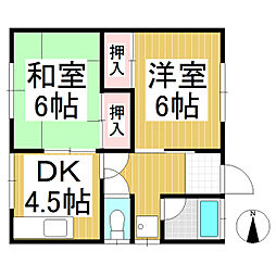 間取図画像 2DK