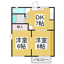 間取図画像 2DK