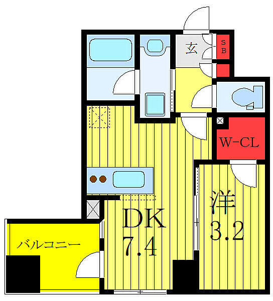 アーバンパーク板橋区役所前 601｜東京都板橋区仲宿(賃貸マンション1DK・6階・27.52㎡)の写真 その2