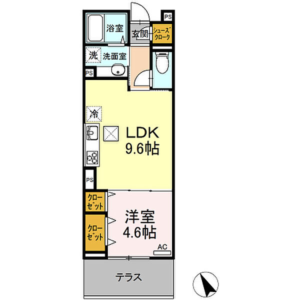 Casa Hermosa 105｜東京都板橋区小茂根4丁目(賃貸アパート1LDK・1階・36.08㎡)の写真 その2