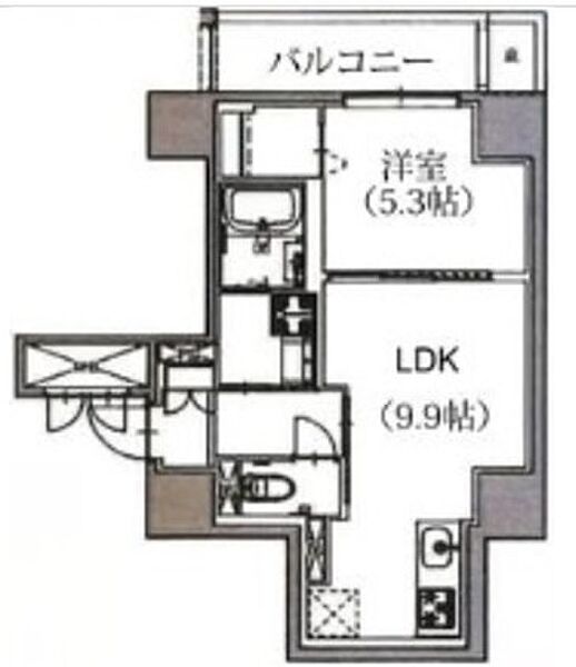 東京都北区王子1丁目(賃貸マンション1LDK・8階・39.60㎡)の写真 その2