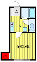 CALME  ｜ 東京都板橋区上板橋1丁目（賃貸アパート1K・1階・21.40㎡） その2