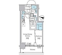 パークアクシス板橋本町ステーションゲート 607 ｜ 東京都板橋区清水町（賃貸マンション1LDK・6階・34.42㎡） その2