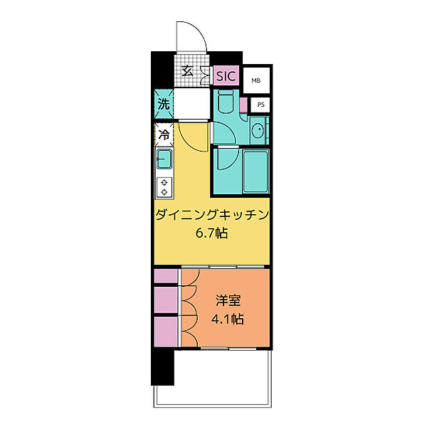 ザ・パークハビオ新栄 705｜愛知県名古屋市中区新栄１丁目(賃貸マンション1DK・7階・29.12㎡)の写真 その2