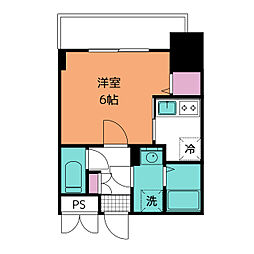 エスリードレジデンス上前津フロント 1Kの間取図画像