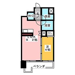 エスティメゾン東別院 1LDKの間取図画像