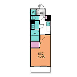 エスリード栄ザパーク 1Kの間取図画像
