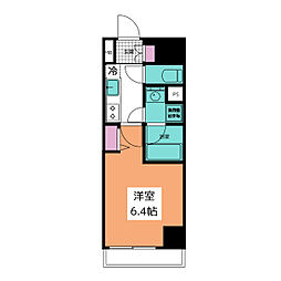 ディアレイシャス大須観音3 1Kの間取図画像